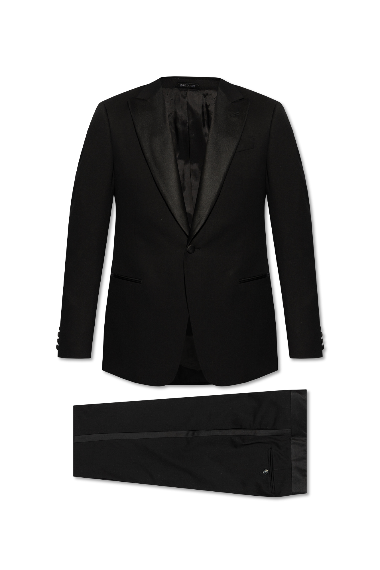 Black Wool Suit Giorgio Armani Vitkac GB